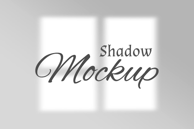 Shadow overlay effect mockup from window