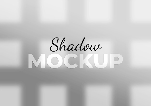 Shadow overlay effect mockup from window