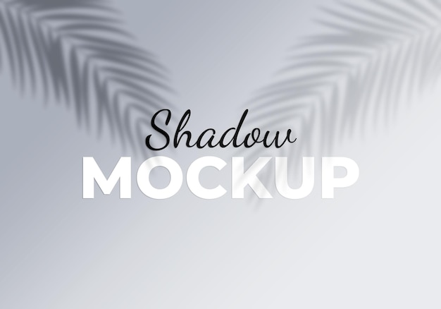 Shadow overlay effects with tropical leaves background