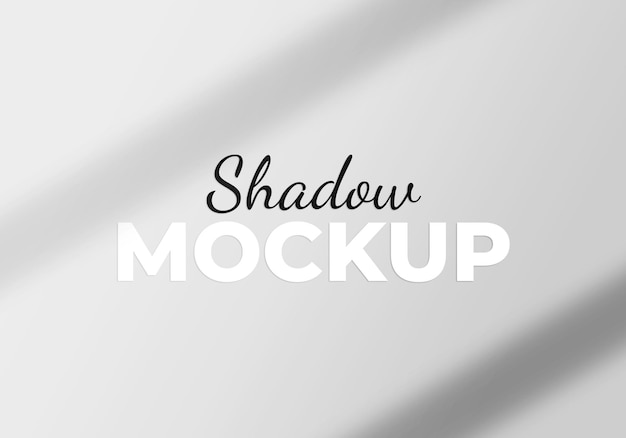 Shadow overlay mockup psd