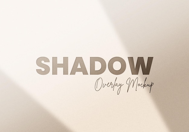 Shadow overlay mockup