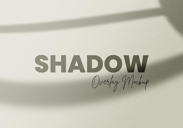 Shadow overlay mockup