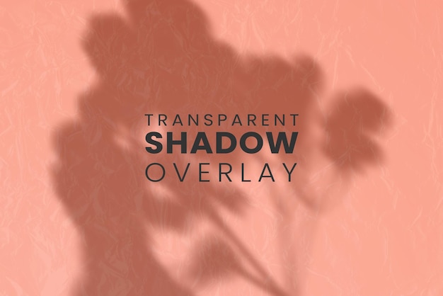 PSD shadow overlay template for plants with transparent leaves