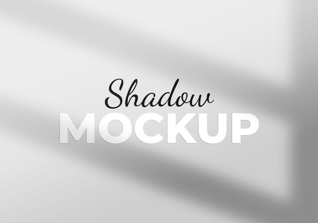 Shadow overlay window mockup