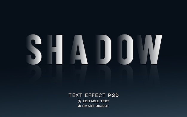 Shadow text effect design