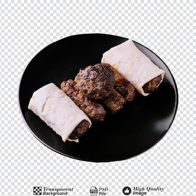 Shami kebab isolated on transparent background