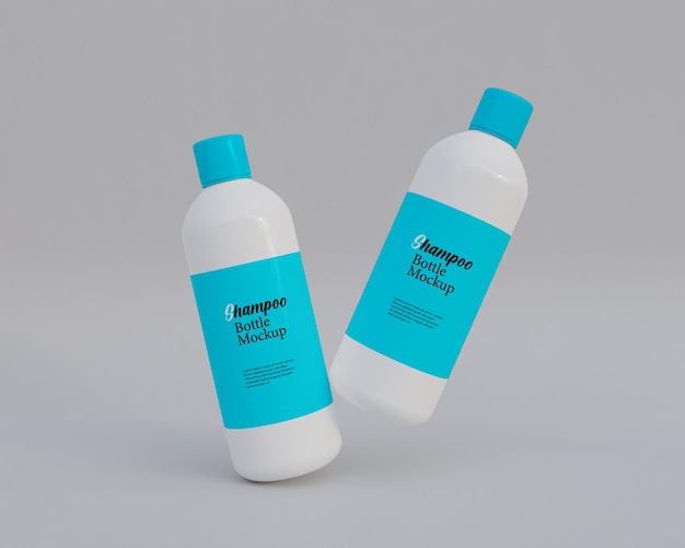 Shampoo bottle mockup plastics