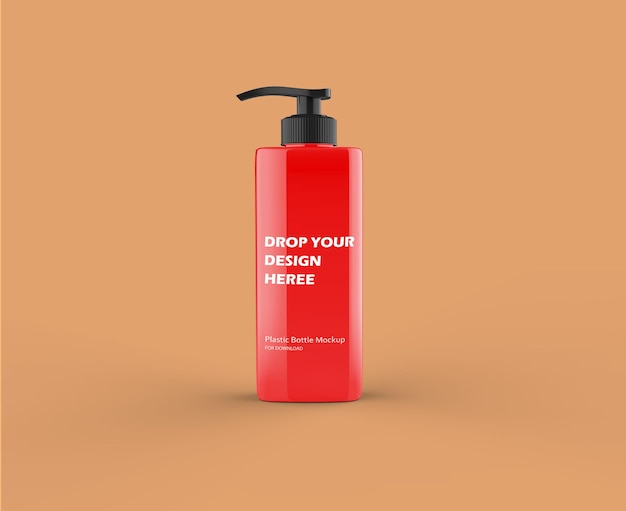 Shampoo bottle mockup