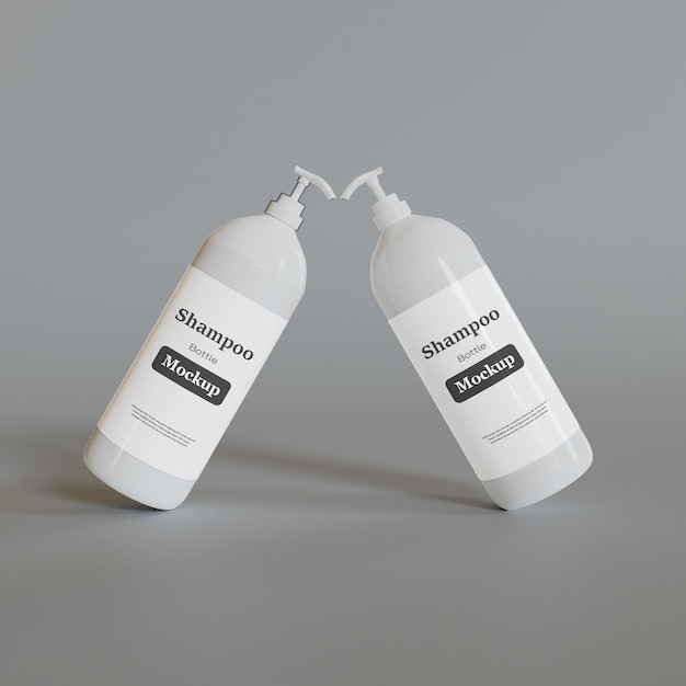 Shampoo bottle mockup