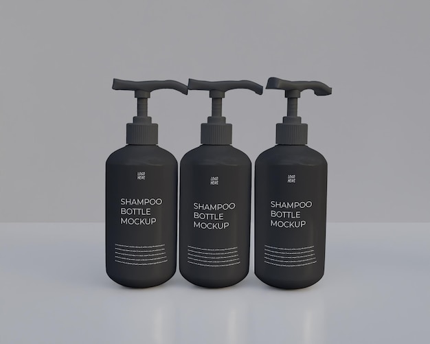 Shampoo bottle mockup