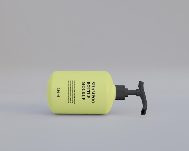 Shampoo bottle mockup