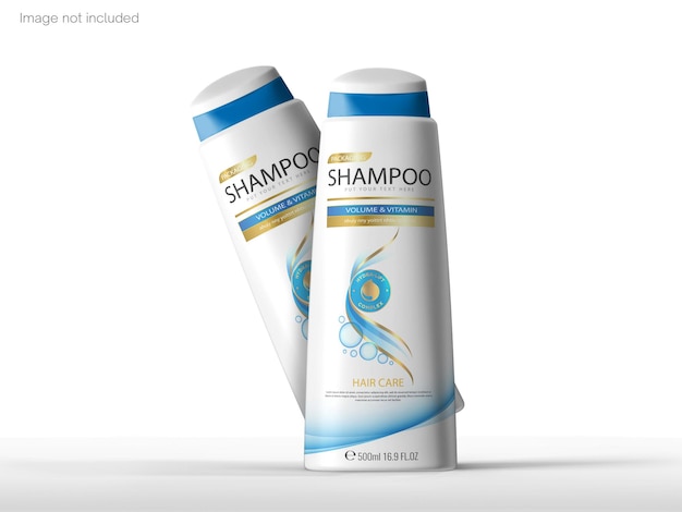 PSD shampoo bottle mockup