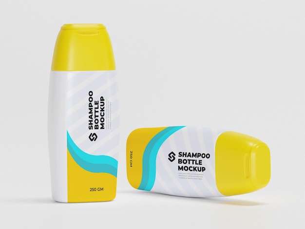 Shampoo bottle mockup