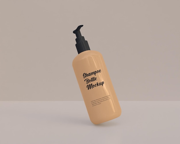 Shampoo mockup bottle realestics