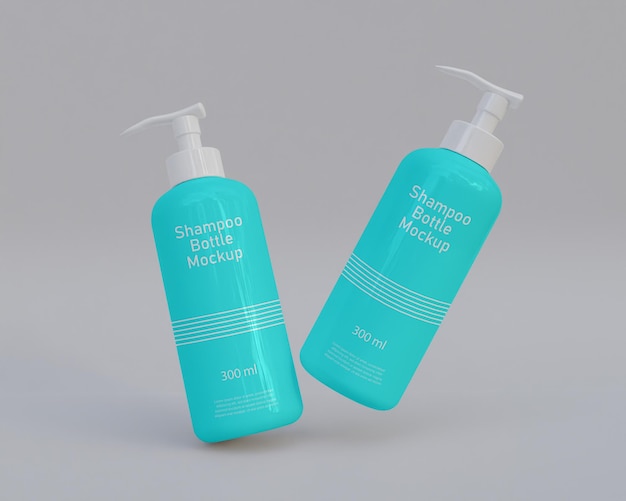 Shampoo mockup bottle