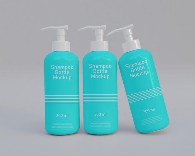 Shampoo mockup bottle