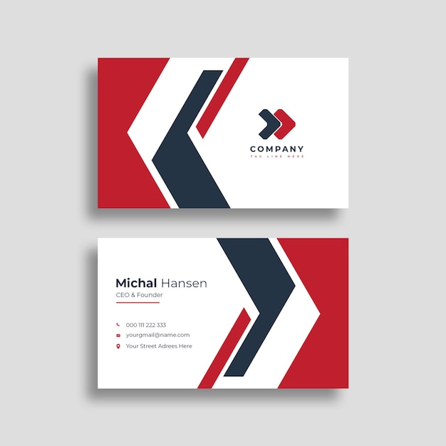 Shape design business card template psd file