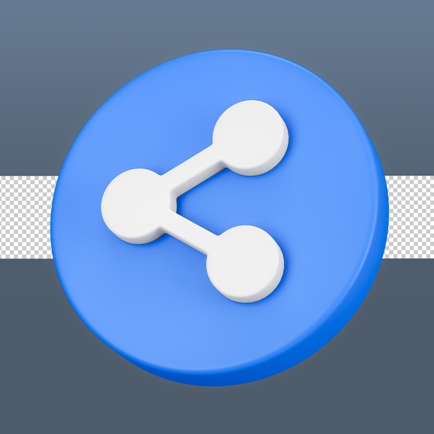 Share button 3d icon