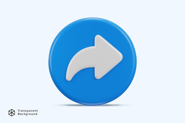 share button symbol of social media share 3d rendering vector illustration