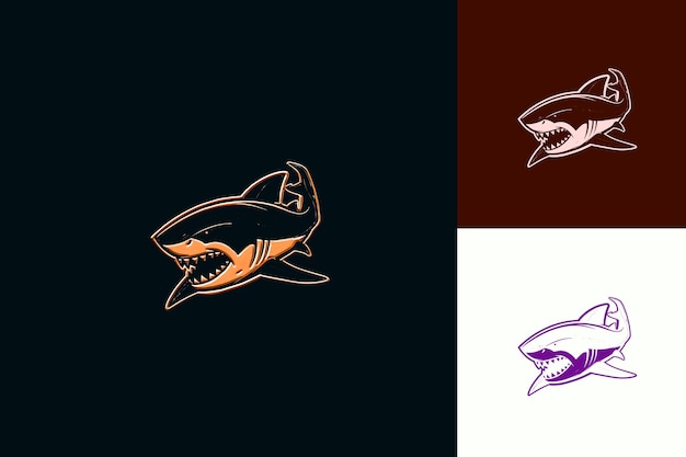 PSD a shark shark with a shark on the front and the shark on the right