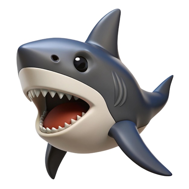 PSD a shark with a shark face on it