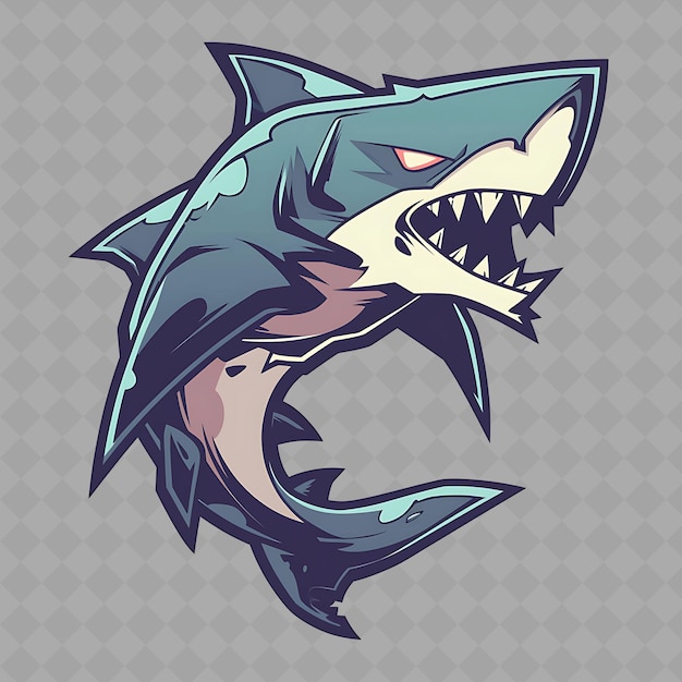 a shark with a shark head on the top of it