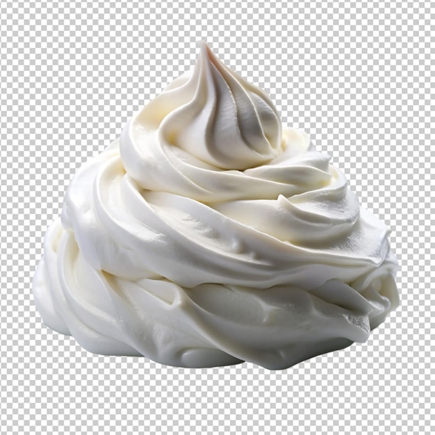 PSD shave foam on transparent background