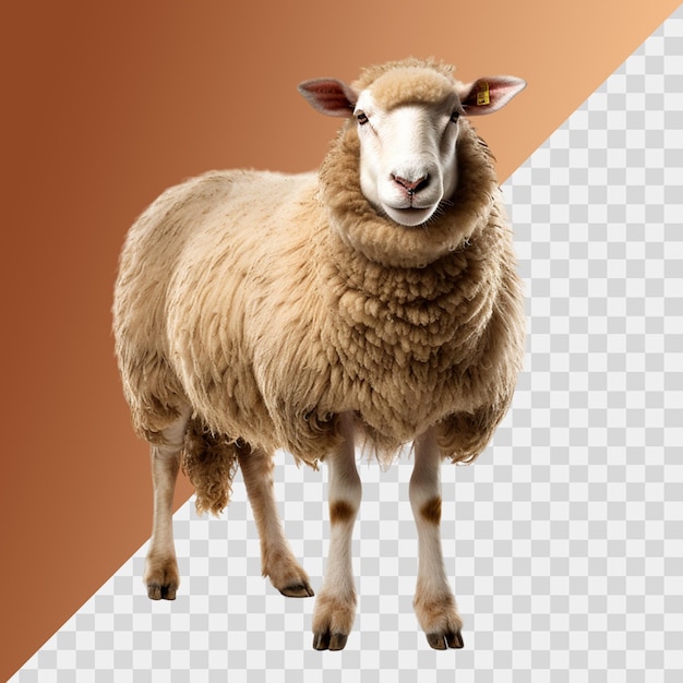 sheep isolated on transparent background