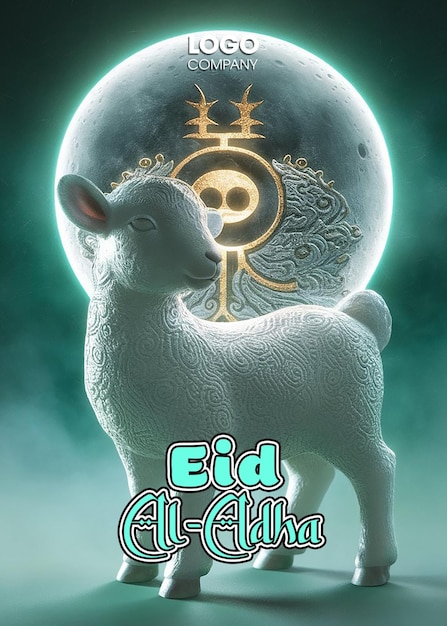 PSD a sheep with the word arabic on it