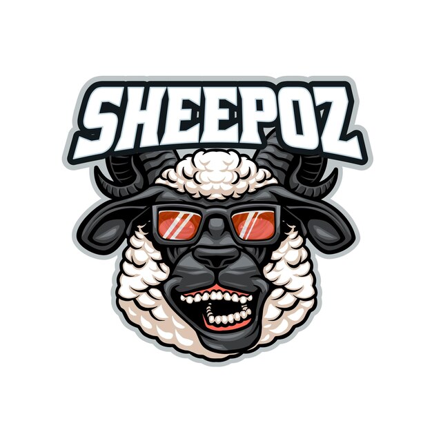 PSD sheepz logo with the title'sheepz '