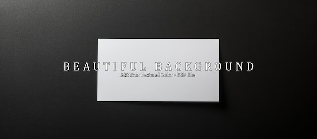 a sheet of white paper on a black background