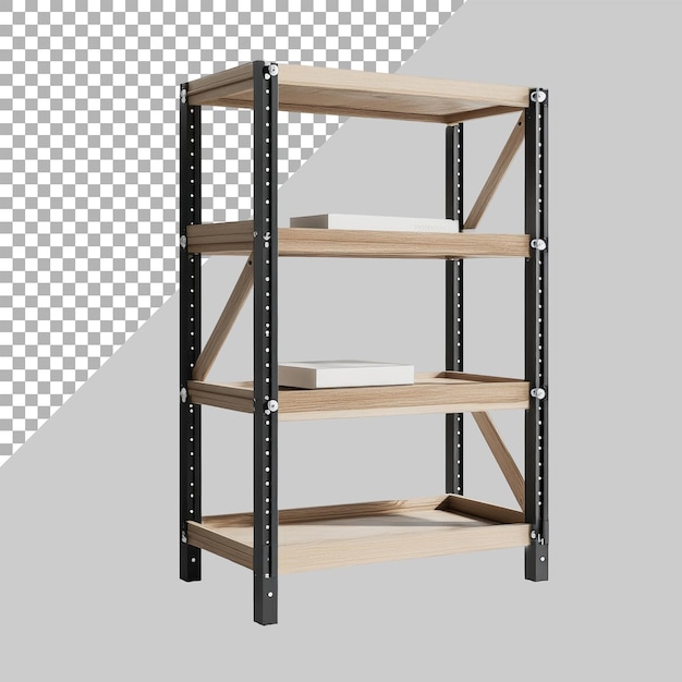 Shelving units on Transparent background