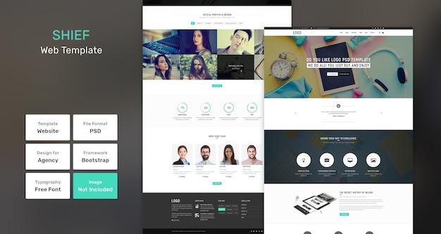 Shief services and marketing web template