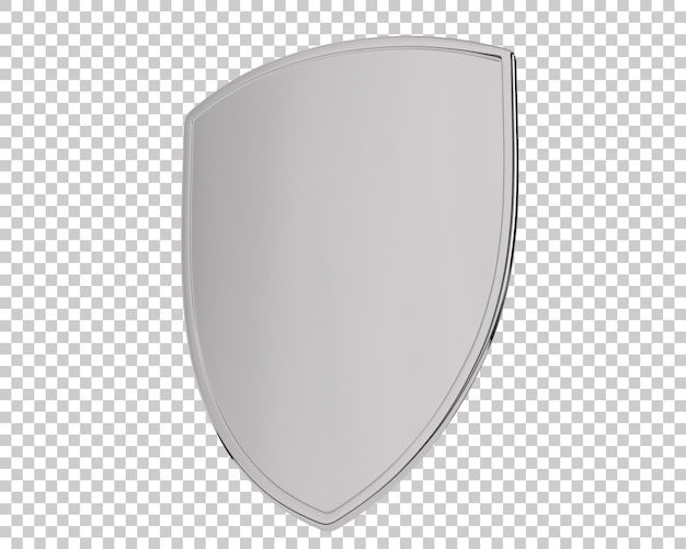 PSD shield on transparent background 3d rendering illustration