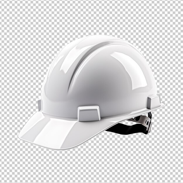 Shining White Safety Helmet isolated on transparent background