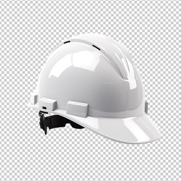 Shining White Safety Helmet isolated on transparent background