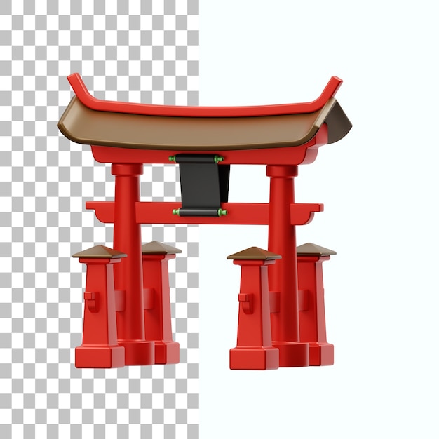 Shinto 3D Illustration