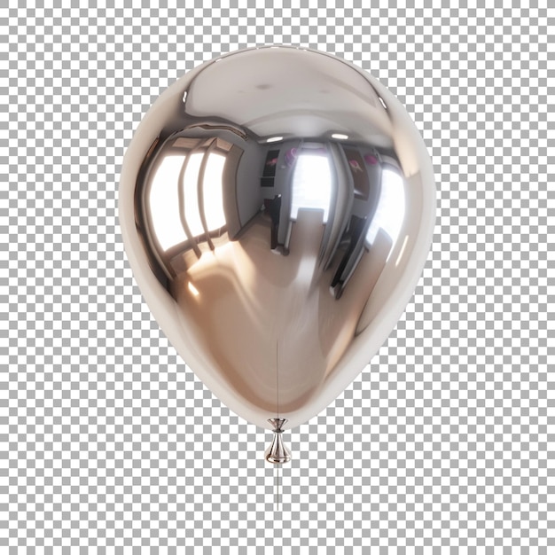 PSD shiny balloon on transparent background ai generated