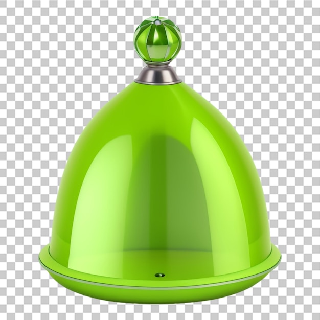 Shiny beautiful 3d bell isolated on transparent background