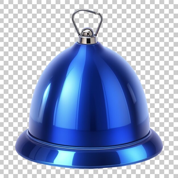 Shiny beautiful 3d bell isolated on transparent background