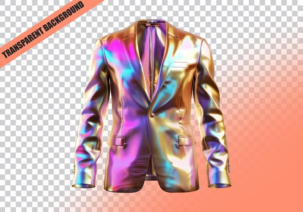 PSD shiny celebrity men party wear award ceremony men designer wear isolated on transparent background