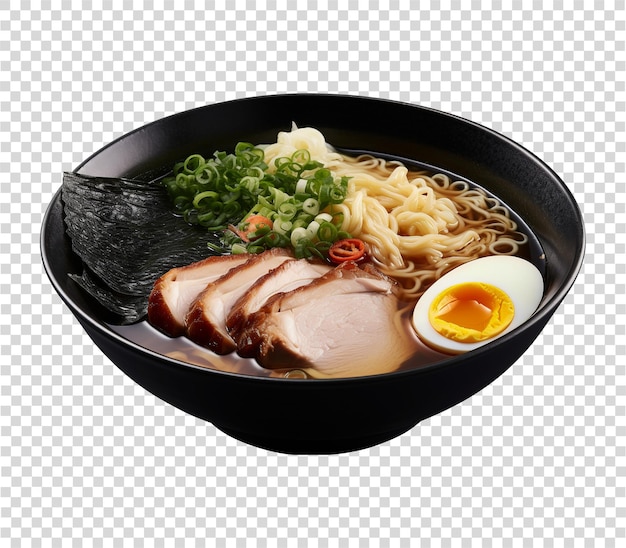 PSD shio ramen on transparent background