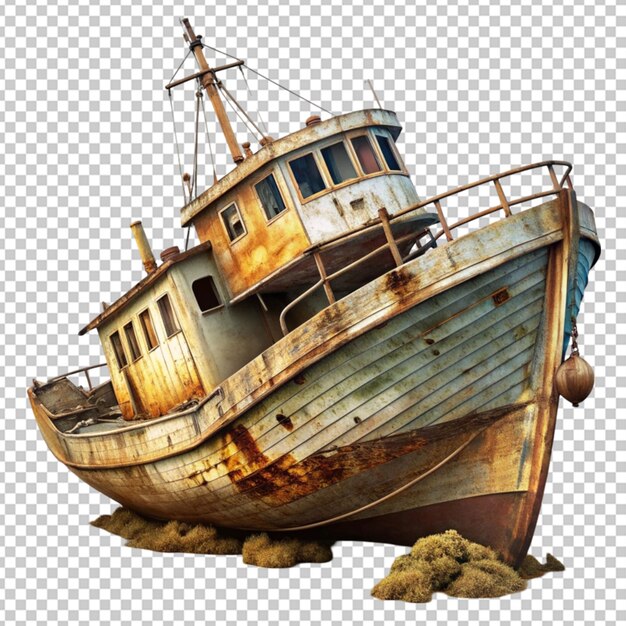 PSD ship shipwreck vehicle boat transparent background