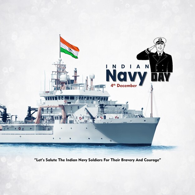 a ship that says quot indian navy quot on the front