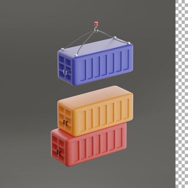 Shipping Container 3d Illustration