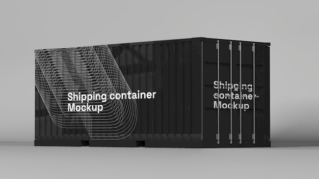 Shipping container mockup