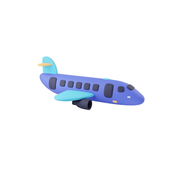 PSD shipping plane 3d icon for delivery