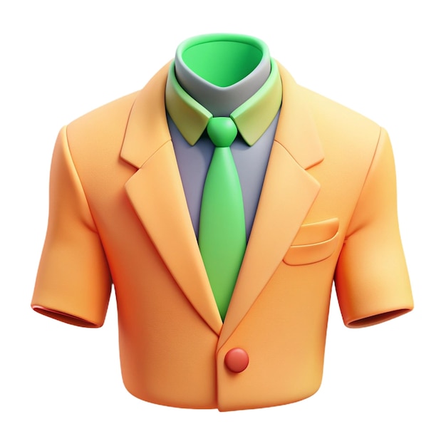 PSD a shirt that has a green tie on it