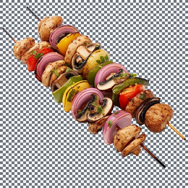 PSD shish kebab on skewers