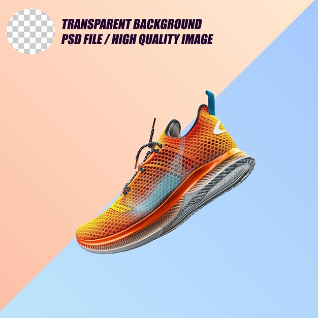 PSD shoe on transparent background psd file high quality image